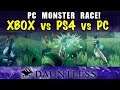PC Monster Race! - PS4 vs XBOX vs PC - DAUNTLESS