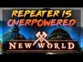 REPEATER IS OVERPOWERED IN WAR | PVP | New World Preview Event 2020 | Amazon's MMORPG (Gameplay)
