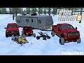 Winter Camping In DEEP SNOW! | Snow Mobile | Offroad Toys | Lifted Duramax | Homeowner | FS19