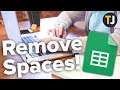 How to Remove Spaces in Google Sheets!