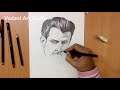 How to draw Face Portrait - Hritik Roshan Drawing