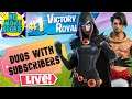 🔴 Live Stream Fortnite Duos with subscribers - Come join in or hang out