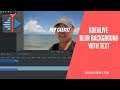 How To BLUR BACKGROUND With Text Effect! | Kdenlive Tutorial Geekoutdoors.com EP1114