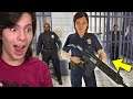 Jogando GTA 5 como uma MENINA POLICIAL!! (Incrível)