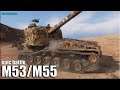 В погоне за ТРЕТЬЕЙ ОТМЕТКОЙ M53/M55 ✅ World of Tanks лучший бой на АРТЕ