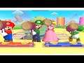 Mario Party Series: All button mashing minigames Mario vs Peach vs Yoshi vs Luigi