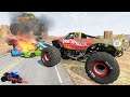 HOT WHEELS MONSTER JAM MADNESS | Crashes, Jumps and Freestyle Tournament! - BeamNG Drive