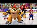 Mario & Sonic at the Sochi 2014 Olympic Winter Games - All Characters Ice Hockey Gameplay