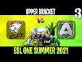 Virtus.pro vs Alliance Game 3 | Bo3  Upper Bracket ESL One Summer 2021 | DOTA 2 LIVE