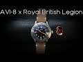 AVI 8 x Royal British Legion 40mm Limited Edition only $150 Meca-Quartz Affordable Pilots Watch