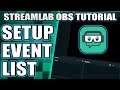 How To Use Event List In Streamlabs OBS