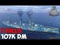 World of WarShips | Imperator Nikolai I | 7 KILLS | 107K Damage - Replay Gameplay 1080p 60 fps