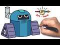how to draw Jethro from ok ko let's be heroes step by step