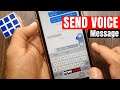 How to Send a Voice Recording From Text Message on iPhone