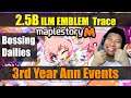 Maplestory m - Almost 2.5B  ILM Emblem Trace Boss Run and Events Livestream