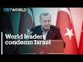 World leaders condemn Israeli violence