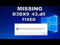 How To Fix D3DX9_43.dll Missing Error in Windows 10/8.1/7 | 3 Solutions
