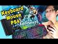 How to Play Genshin Impact on PS4 Using Keyboard and Mouse