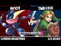 iN10T (Greninja) vs TMD | Pix (Young Link) | Losers Quarters | Synthwave X #19