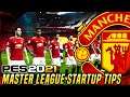 MANCHESTER UNITED STARTUP TIPS | Master League | PES 2021