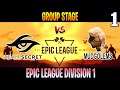Secret vs Mudgolems Game 1 | Bo3 | Group Stage Epic League Division 1 | Dota 2 Live