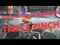 TRIPLE PINCH with opponents  ///  Rocket League Highlights