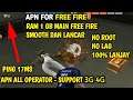APN FOR FREE FIRE RAM 1 GB MAIN FF LANCAR NO ROOT PING 17MS - GARENA FREE FIRE APN ALL OPERATOR