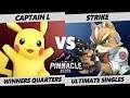 Pinnacle 2019 SSBU - TGS | Captain L (Pikachu) Vs Strike (Fox) Smash Ultimate Tournament W Quarters