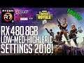 RX480 8gb on Fortnite! Low-Med-High-Epic Settings 1080p FPS Benchmark Test!
