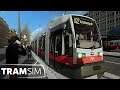 TRAM SIM: Unterwegs in der Neuen ULF Type B1 in Wien  | Straßenbahn Simulator Wien