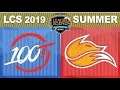 100 vs FOX   LCS 2019 Summer Split Week 6 Day 2   100 Thieves vs Echo Fox