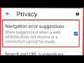 Chrome | How To Navigation error suggestions Enable Disable