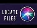 How to find missing files on mac quickly using Siri