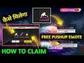 how to get one finger push up emote in free fire/how to get free emote hoti festival event/push up