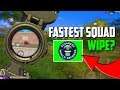 IS THIS THE FASTEST SQUAD WIPE? | PUBG Mobile Pro TPP Highlights