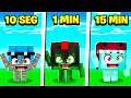 LOS COMPAS SE TRANSFORMAN EN BLOQUES 5 MINUTOS / 1 MINUTOS / 10 SEGUNDOS EN MINECRAFT