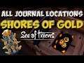 Sea of Thieves: Tall Tales: all the journal locations for Shores of Gold