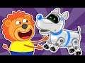 Lion Family 🤖 Iron Robot #6. Puppy-Robot | Cartoon for Kids