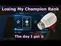 *Losing My Champion Rank In Rocket League* The Day I Got It (SALT ALERT)