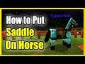 How to PUT a Saddle on a Horse in Minecraft (New Method!)