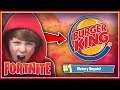 Kid Gets Burger King During Fortnite Match!
