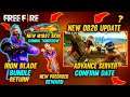 New Ob26 Update 😮 || Advance Server is Coming || iron Blade Bundle ||New Updates||Garena Free Fire