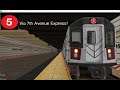 OpenBVE Special: 5 Train To South Ferry Via Bronx Local/7th Avenue Express!