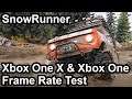 Spintires: SnowRunner Xbox One X vs Xbox One Frame Rate Comparison