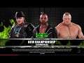 WWE 2K20 Brock Lesnar VS Jericho,Moxley Triple Threat Extreme Elimination Match BCW Title