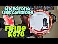 FIFINE K678 | MICROFONO CARDIODE a un EXCELENTE PRECIO  para YOUTUBE  y TWITCH | Prueba de MICROFONO