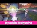 Fortnite Use an Alien Hologram Pad at Weeping Woods or the Green Steel Bridge - Rift Tour Quest