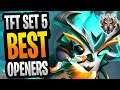 BEST OPENERS in TFT SET 5 | BEST EARLY GAME COMPS | TFT GUIDE