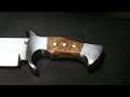 Forging the new and improved ultra bowie knife, the complete movie.