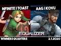 Nfinite | Toast (Young Link) vs AAG | Kovu (Snake) | Winners Quarters | Equalizer #3